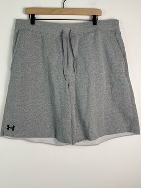 Under Armour Men's Light Gray Athletic Drawstring cotton Shorts